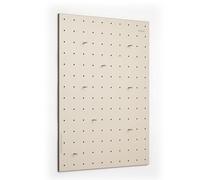Perforated wall board, pegboard, desk organizer, tool panel, perforated panel, Matiza colorboard duo (50 cm x 70 cm, Lavender, Biscuit, Blue, Yellow) (Biscuit)