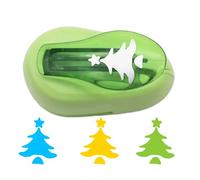 Perforateur à Papier - Manuel Ergonomique Antidérapant Robuste | Poinçonneuse Scrapbooking | Forme Étoile Arbre de Noël pour Cartes Journal Projets