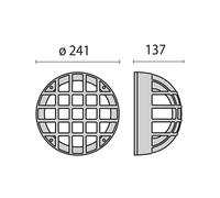 Performance in Lighting Aplique exterior Eko+21/G, E27 metálico antracita