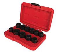 Performance Tool Juego de 11 tuercas maestras M991, diseñadas para adaptarse a tuercas de llanta que miden 17, 18.5, 20, 21.5, 23, 24.5 o 26 mm y 3/4, 13/16, 1 y 1-1/8 pulgadas