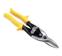 Performance Tool W2043 - Cortadora de estaño de aviación de corte central de 10 pulgadas para cortar chapa de metal, acero al cromo vanadio con hoja forjada, tijeras rectas de aviación para pestillo