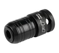 Performance Tool W9039 - Adaptador de broca hexagonal de acero al cromo molibdeno de 3/8 pulgadas a llave hexagonal de 1/4 pulgadas con collar de cambio rápido para herramientas de impacto