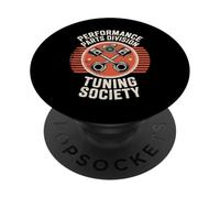 Performance Tuning Society Engine Pistons Turbocharger Parts PopSockets PopGrip Adhesivo