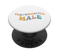 Performativo Masculino Divertido Gen Z Meme Adolescente Broma Adolescente Estética PopSockets PopGrip Adhesivo