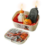 Perfumadas Halloween | Vela Aromaterapia Fantasma Esqueleto Lápida Dedos - Centro de mesa Aromaterapia Gótico Especttral para Fiesta - Habitación Casa Fiesta Vacaciones