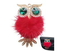 Perfumador automático - Aromas de vehículo, difusor aromático de felpa de búho de cristal para aire de cabina, removedor de olores duradero para automóvil, decoración interior para hombres, mujeres y