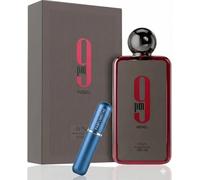 Perfume 9PM Rebel Eau de Parfum 100ML, Perfume Árabe Hombre de Larga Duración, Incluye Atomizador Recargable 5ML, Fragancia Dulce Frutal con Notas de Manzana, Canela y Vainilla (9pm Rebel)