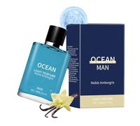 Perfume Ambergris Blue Ocean, Aroma Marino Y Cálido Único, Duradero, Cítrico Fresco Y Atractivo Sexy(4pcs)