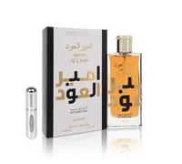 Perfume Ameer Al Oudh Intense Original 100ML, Perfume Árabe Unisex de Larga Duración, Eau da Parfum Importado desde Dubái, Incluye Atomizador Recargable 5ML (Intense)