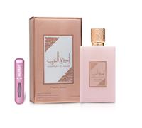 Perfume Ameerat Al Arab Prive Rose Original 100ML, Perfume Árabe para Mujer de Larga Duración, EDP Importado desde Dubái, Incluye Atomizador (Prive Rose)
