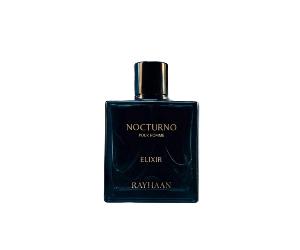 Perfume Arabe 100% Original Nocturno Elixir Rayhaan para Hombres - Oriental de Lujo en Frasco de 100 ml, Seducción Profunda y