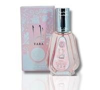 Perfume arabe Yara formato bolso 50 ml. Marca Sultan el Waha. Fragancia exotica. olor duradero, top tendencias economica, olor dulce jazmin vainilla. Lattafa Perfume Yara Vainilla, sándalo, almizcle -