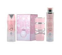 Perfume Arabe Yara Rosa 100 ml + Desodorante Yara Rosa 200ml + Ambientador Hogar 300ml - Eau de Parfum Arabe mujer + Deo + Ambientador (ORIGINAL)