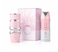 Perfume Arabe Yara Rosa 100 ml + Desodorante Yara Rosa 200ml - Eau de Parfum Arabe mujer + Deo (ORIGINAL)