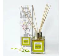 Perfume artesanal para ambientes esencia Bergamota de Calabria 100 ml con varillas difusoras