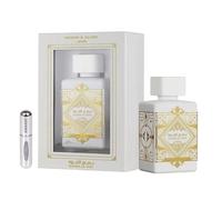 Perfume Badee Al Oud Honor & Glory Original 100ML, Eau da Parfum Importado desde Dubái con Aromas de Larga Duración, Incluye Atomizador Recargable 5ML (Honor & Glory)