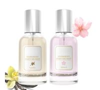 Perfume capilar de feromonas de vainilla para mujer, spray hidratante y nutritivo para dar brillo, formato de viaje portátil de larga duración, vainilla rosa (30 ml), aroma dulce de larga duración.