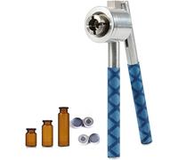 Perfume Capping Machine Stainless Steel Lid Crimper Hand Sealing Machine Manual Gland Pliers Medical Crimper Handle Anti-Skid Bottle Aluminum Caps Thanksgiving, HUANGHAIQIU, a, 18MM