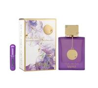 Perfume Club de Nuit Maleka Eau de Parfum 105 ml, Perfume Árabe para Mujer de Larga Duración, Incluye Atomizador Recargable 5ML, Fragancia Floral Afrutado con Notas de Lichi, Orris y Praliné (Maleka)