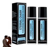 Perfume con feromonas para hombres: Fragancia masculina de larga duración aroma atractivo persistente. Realza el encanto y la confianza para el uso diario, ocasiones de negocios y fiestas (2Piezas)