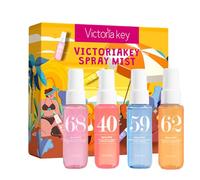 Perfume corporal en espray para mujer, bruma afrutada fresca y aromática para cabello y cuerpo, set de perfume para mujer, bruma corporal afrutada, espray de fragancia de larga duración, 4 unidades de