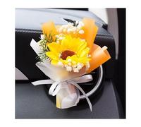 Perfume de aromaterapia for coche, ramo seco de flores eternas, adornos decorativos, Clip de fragancia for aire acondicionado de coche Ros (Color : K)