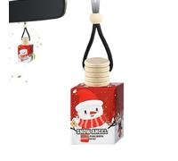 Perfume de coche | Ambientador de aire de Navidad para coche, aromaterapia de larga duración, decoración interior para recuerdos de fiestas, viajes por carretera, sedán, camión, conductor, espejo