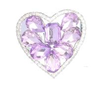 Perfume de coche con pinza de ventilación, fragancia de salida de aire para coche | Clip de fragancia para rejilla de ventilación de coche, corazón de amor con diamantes de imitación, ambientador