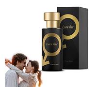 Perfume de feromonas Golden Lure, spray de perfume de feromonas para mujeres para atraer a los hombres, perfume romántico con purpurina de feromonas, atraer su perfume para hombres, perfume de