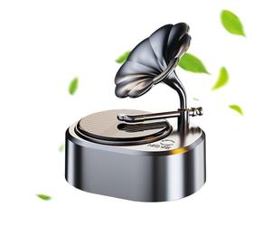 Perfume de perfume de aire ambientador, ambientador de aire solar, Difusor de aromaterapia de energía solar, Fragancia de automóvil de fonógrafo rotativo para el estudio de camiones interiores y uso d
