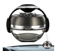 Perfume de perfume de automóviles de aire, purificador de aire de automóvil giratorio solar - Difusor de aromaterapia con energía solar - Decoración del tablero de 50 ml, accesorios