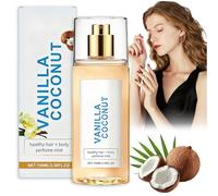 Perfume de vainilla y coco para mujer - Spray perfumado de larga duración vainilla coco para cabello y cuerpos |Humectante Vainilla Coco y Spray corporal, sin pegajosidad (100 ml)