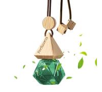 Perfume del automóvil: refrescante ambientador de aire | del vehículo colgable | Triángulo Triángulo de la cubierta de madera de con elegante fragancia, diseño de madera y atmósfera fres