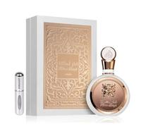 Perfume Fakhar for Women 100ML, Perfume Árabe para Mujer de Larga Duración, Eau da Parfum Importado desde Dubái, Fragancia Floral y Dulce para Mujeres Incluye Atomizador Recargable 5ML (Rose)