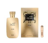 Perfume Hawas Elixir Eau de Parfum 100ml, Perfume Árabe para Hombre de Larga Duración, Incluye Atomizador Recargable, Fragancia Oriental Gourmand con Notas de Menta Chocolate Negro y Vainilla (Elixir)