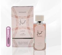 Perfume Hayaati Florence 100ML, Perfume Árabe para Mujer de Larga Duración, Eau da Parfum Importado desde Dubái, Incluye Atomizador Recargable 5ML, Fragancia Floral y Fresca (Florence)