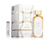 Perfume Hayaati Gold Elixir 100ML, Perfume Árabe de Larga Duración, Eau da Parfum Unisex Importado desde Dubái, Incluye Atomizador Recargable 5ML, Fragancia de Lujo con Ámbar y Vainilla (Gold Elixir)
