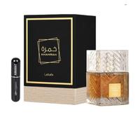 Perfume Khamrah Original 100ML, Eau da Perfum Unisex Importado desde Dubái con Aromas Agradables de Larga Duración, Incluye Atomizador Recargable 5ML, Fragancia Duradera (Khamrah)
