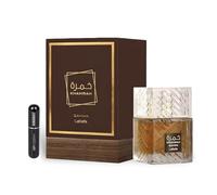 Perfume Khamrah Qahwa Original 100ML, Eau da Perfum Unisex Importado desde Dubái con Aromas Agradables de Larga Duración, Incluye Atomizador Recargable 5ML, Fragancia Duradera (Qahwa)