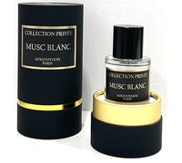 Perfume MUSC BLANC Collection Privée Nouvelle Edition (Gold Edition), idea de regalo, perfume de larga duración y unisex de 50 ml, fabricado en Francia (MUSC BLANC)