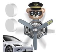 Perfume Para Coche De Avión - Ambientador Con Clip De Ventilación, Difusor De Fragancia, Hélice Giratoria Con Cabezal Agitador | Accesorio De Decoración De Interiores Para Vehículos De Motor SUV