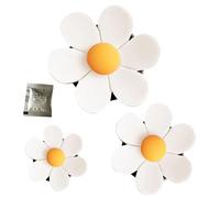 Perfume para coche de flores - 3,5 cm lindo respiradero | Difusor de fragancia duradero Clip de aire decorativo, elegante paquete de decoración de margarita para conductores, mujeres, niñas