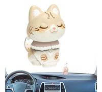 Perfume para coche para gatos, ambientador de coche, difusor luminoso de dibujos animados para coche de muñecas, elimine el rumor del coche del coche, ambientador para decoración de escritorio en A