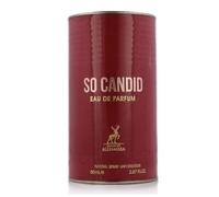 Perfume SO CANDID de 85 ml (ORIGINAL), Eau de Parfum Woman Oud Oriental Musk 85 ml Notas: gardenia, miel, pachulí.
