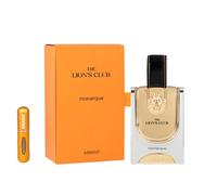 Perfume The Lions Club Monarque Eau de Parfum 100 ml, Perfume Árabe para Hombre de Larga Duración, Incluye Atomizador Recargable 5 ml, Fragancia amaderada con vainilla, especias y ámbar (Monarque)
