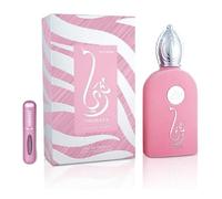 Perfume Thuraya Rossa Eau de Parfum 100 ml, Perfume Árabe Femenino de Larga Duración, Incluye Atomizador Recargable, Fragancia Floral y Dulce con Notas de Cereza, Rosa Turca y Sándalo (Thuraya Rossa)