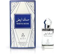 Perfume White Musk 12 ml de MyPerfumes Attar Árabe Oriental Almizcle Blanco Halal para hombre y mujer, 100% aceite sin alcohol, aceite perfumado de larga duración, notas: almizcle, amaderado, floral