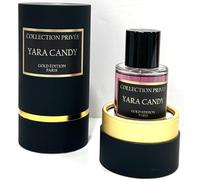 Perfume YARA CANDY Collection Privée Nouvelle Edition (Gold Edition), idea de regalo, perfume de larga duración y unisex de 50 ml, fabricado en Francia (YARA CANDY)
