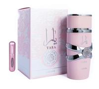 Perfume Yara Original 100ML, Perfume Árabe para Mujer de Larga Duración, Eau da Parfum Importado desde Dubái, Incluye Atomizador Recargable 5ML, Fragancia Floral y Dulce (Yara)