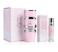 Perfume Yara Rosa 100 ml + Perfume concentrado Roll On Yara Rosa 10ml - Perfume Arabe mujer
